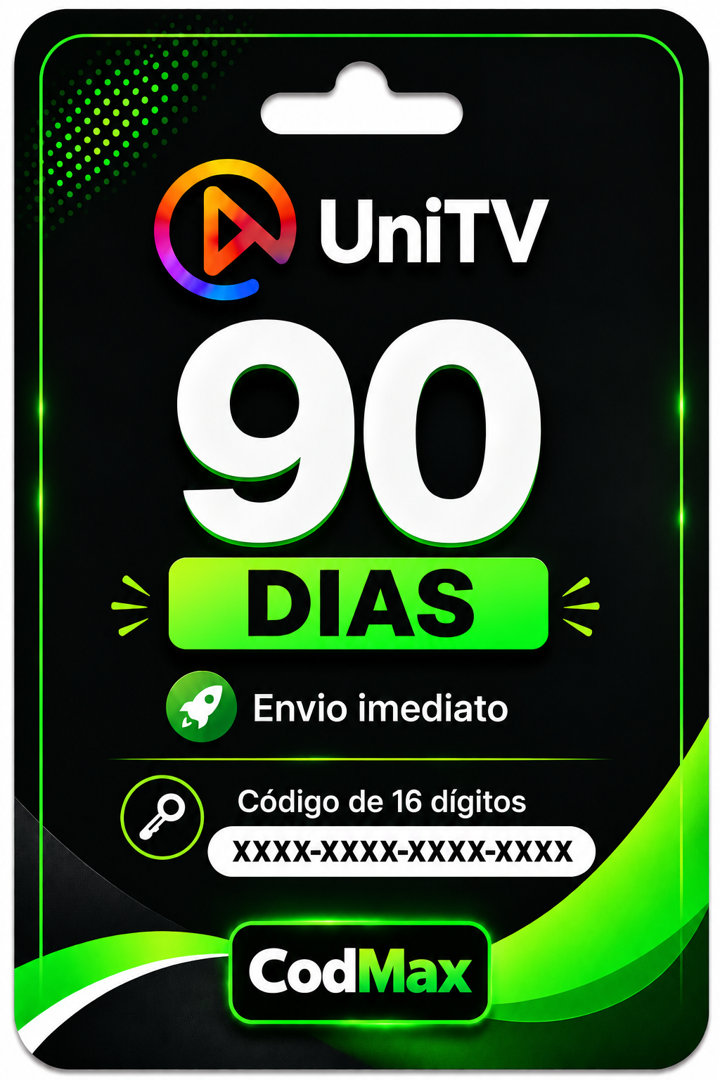 Recarga Gift Card 90 Dias
